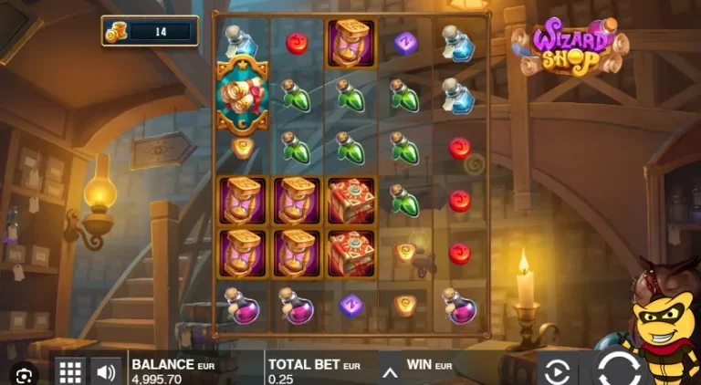 Magisches Gameplay von Wizard Shop