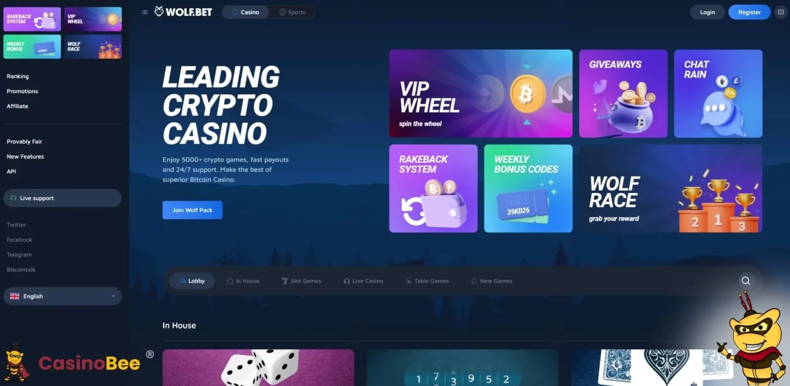 Discover Exciting Bonuses at Wolf.bet Casino