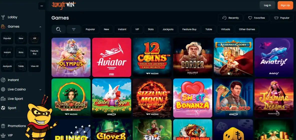 Jungliwin Casino Games