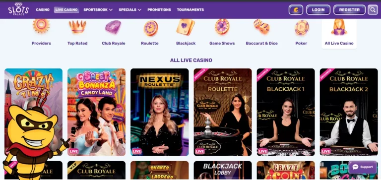 Experience the Thrill of Live Casino at SlotsPalace