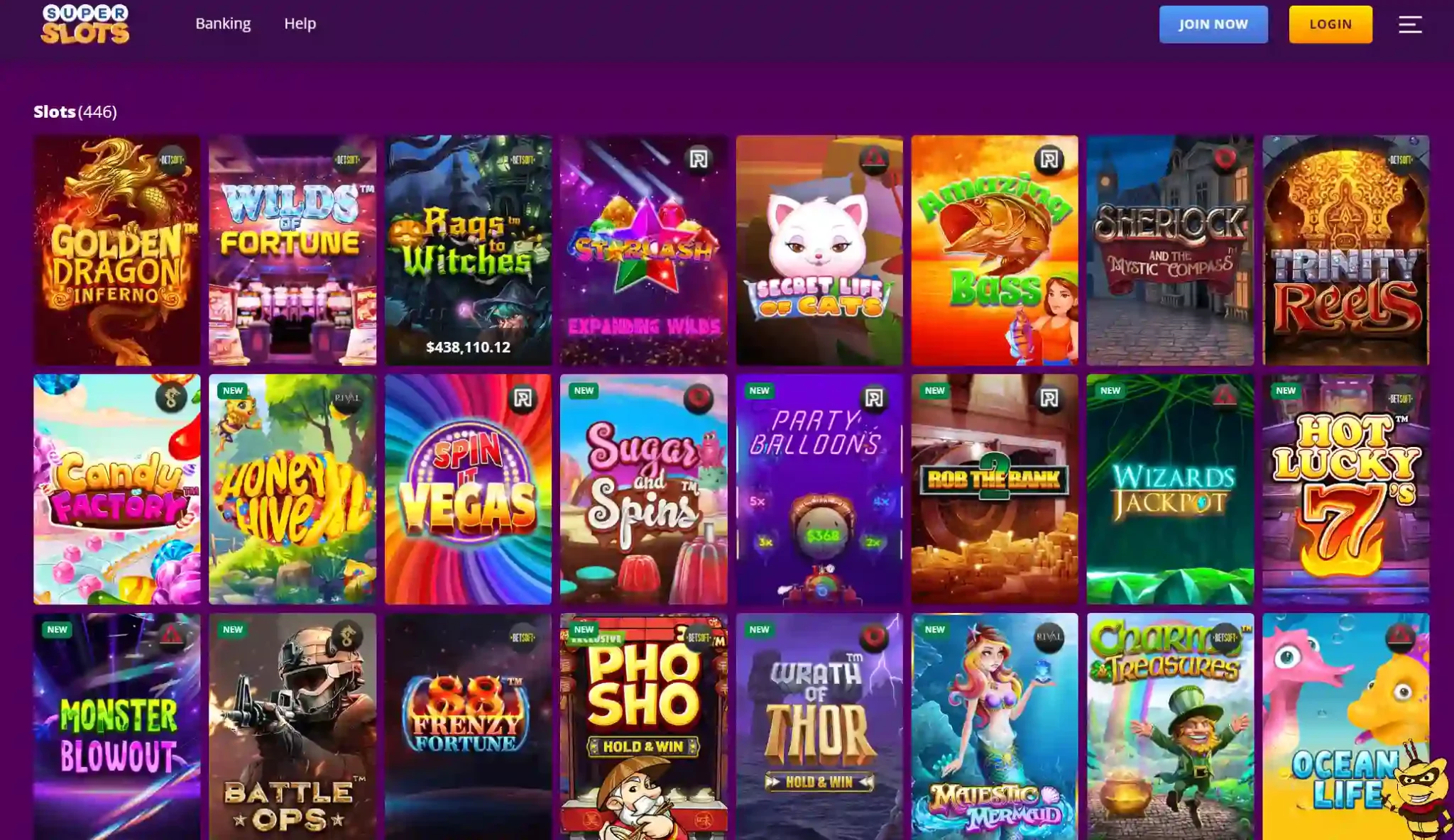 Super Slots Casino Games